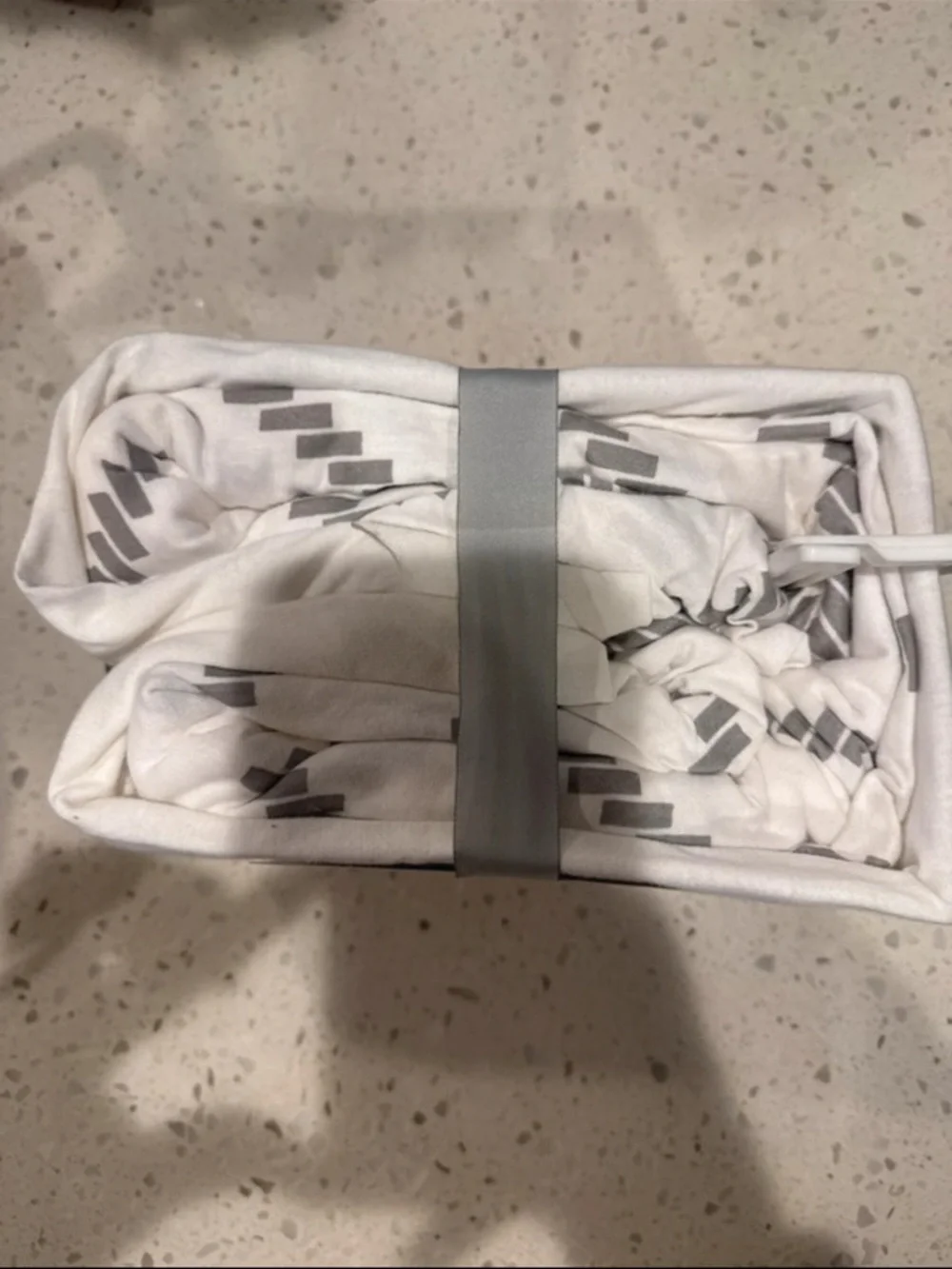 cloud island White and Gray Jersey Crib Fitted Sheets - 2-Pack